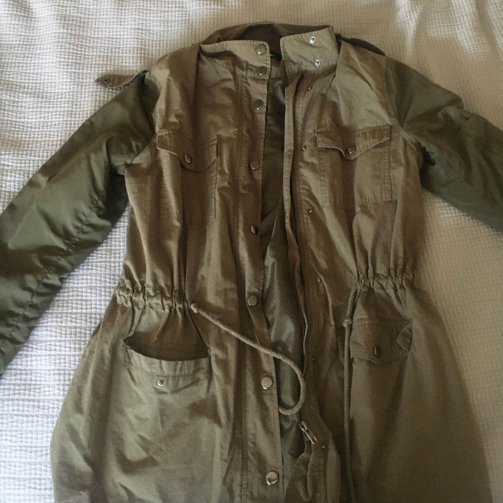 Lulus Green Cargo Jacket